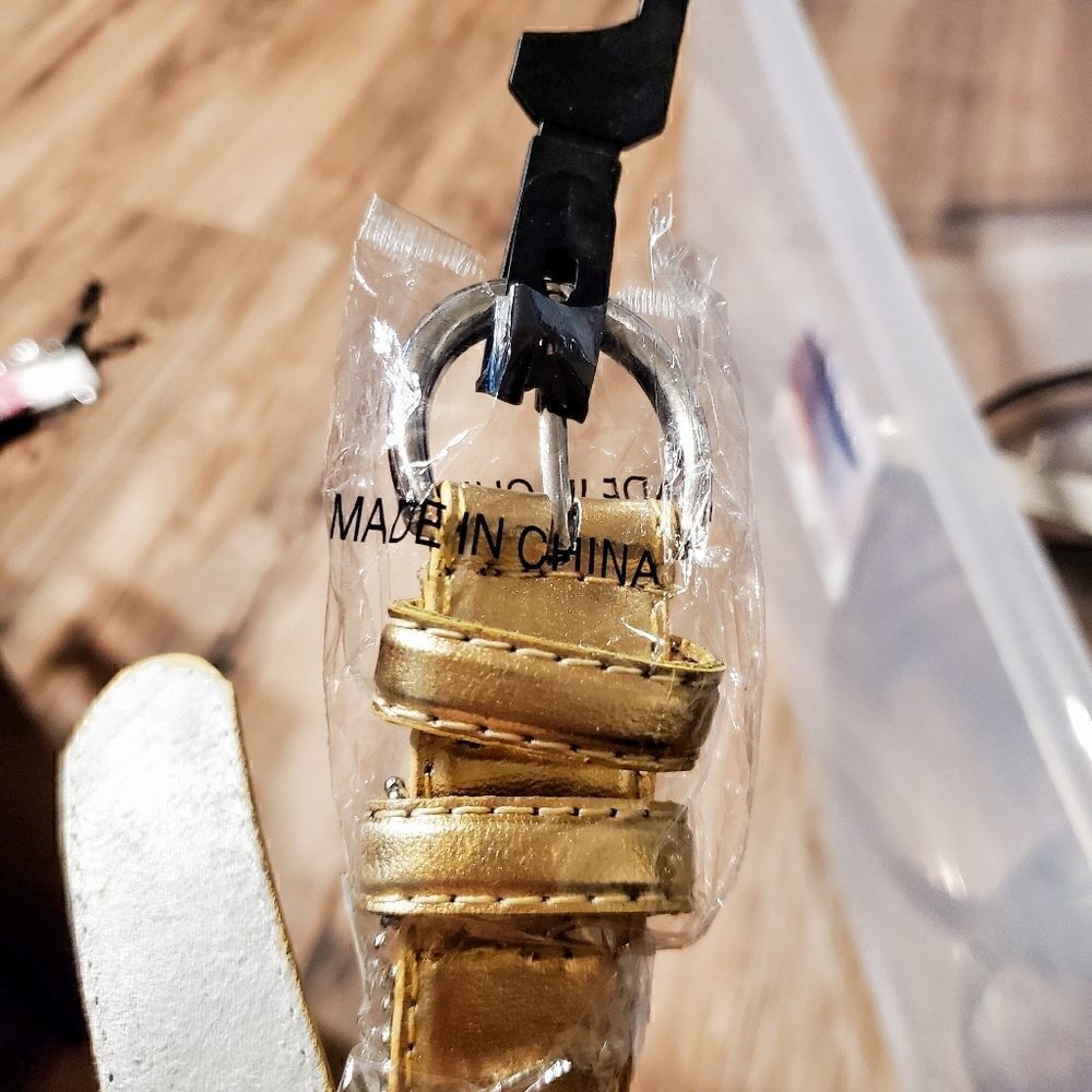 Gold 1 inch belt 